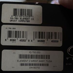 TUSA Element 2 IQ-750 Wrist Computer SCUBA